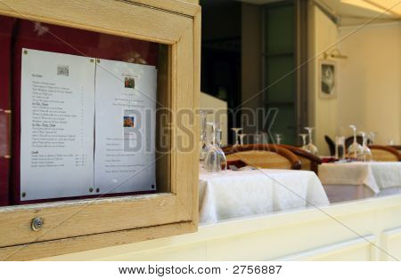 Menu del ristorante