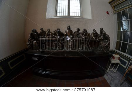 Oslo Cathedral or The Domkirken church, main church for Church of Norway. June 17,2018. Oslo,Norway