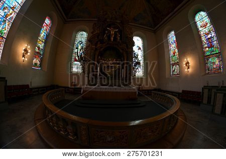 Oslo Cathedral or The Domkirken church, main church for Church of Norway. June 17,2018. Oslo,Norway
