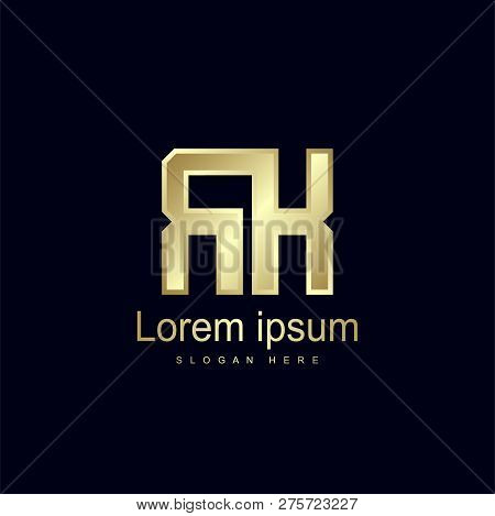 Initial Letter Rk Logo Template Vector Design