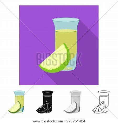 Vector Illustration Of Drink And Bar Icon. Set Of Drink And Party Vector Icon For Stock.