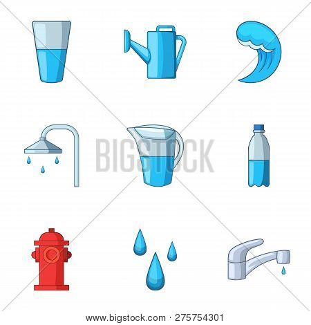 Sprinkle Icons Set. Cartoon Set Of 9 Sprinkle Icons For Web Isolated On White Background