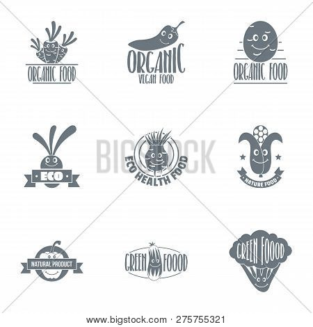 Agroecological Logo Set. Simple Set Of 9 Agroecological Logo For Web Isolated On White Background