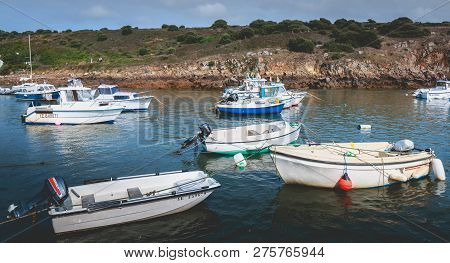La Meule, France - September 18, 2018: View Of The Marina Of Port La Meule On The Island Of Yeu Wher