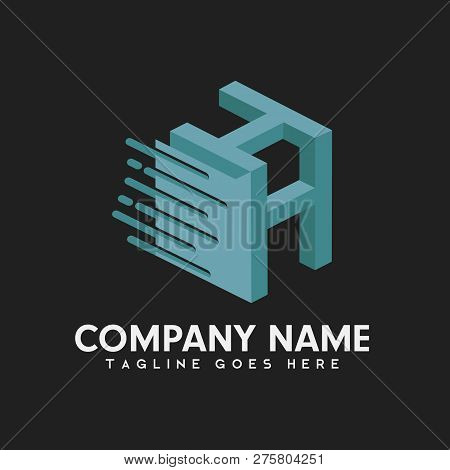 Logotype 3d, Flat Color Abstract Logo, Modern Design For Industry, Business And Technology, Vector L