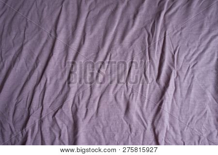 Top View Of Jammed Puce Viscose Fabric