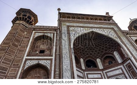 Agra, Uttar Pradesh, India - December 1: Main Gate - The Gate Way To The Taj Mahal On December 1, 20
