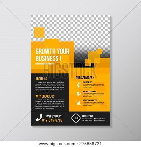 Creative Business Brochure Design Template. Colorful Corporate Flyer Design