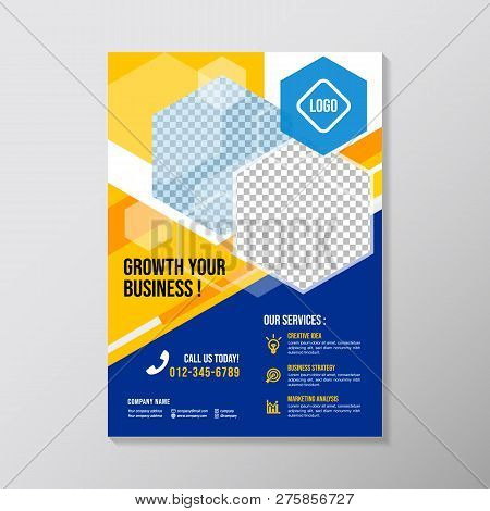 Creative Business Brochure Design Template. Colorful Corporate Flyer Design