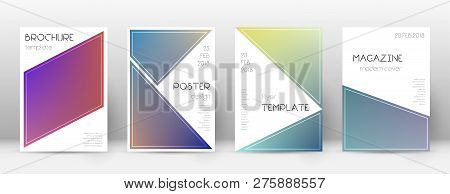 Flyer Layout. Triangle Likable Template For Brochure, Annual Report, Magazine, Poster, Corporate Pre