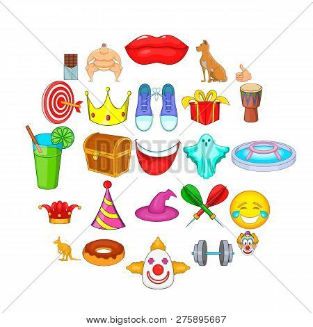 Spectacle Icons Set. Cartoon Set Of 25 Spectacle Icons For Web Isolated On White Background