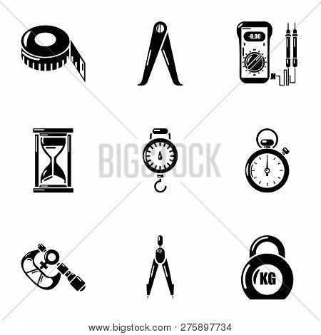 Gravity Icons Set. Simple Set Of 9 Gravity Icons For Web Isolated On White Background