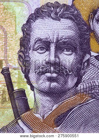 Jose Manuel Baca - Canoto Portrait From Bolivian Money
