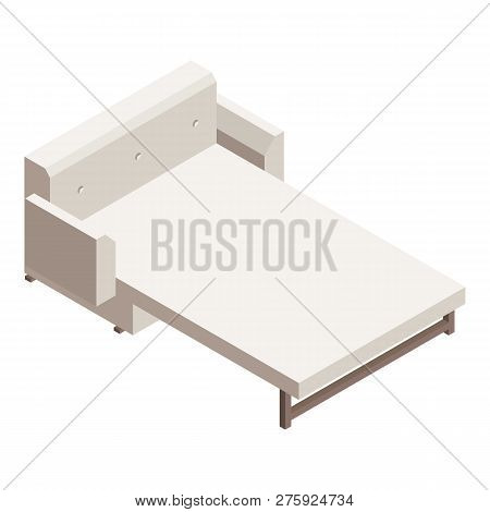 Divan Sofa Icon. Isometric Of Divan Sofa Icon For Web Design Isolated On White Background