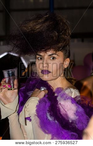 Cagliari, Italy - November 22, 2015: Extro Discovery (fashion, Make-up And Wigs) At The Cagliari Fai