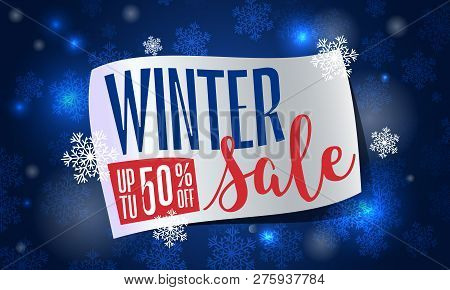 Winter Final Sale Concept Banner. Cartoon Illustration Of Winter Final Sale Concept Banner For Web D