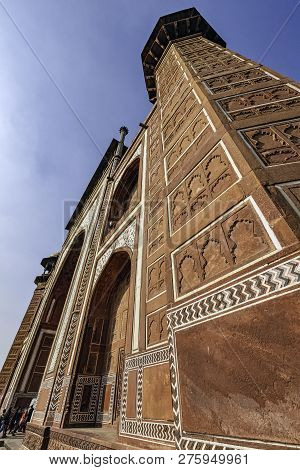 Agra, Uttar Pradesh, India - December 1: Main Gate - The Gate Way To The Taj Mahal On December 1, 20