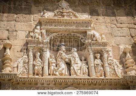 Architectural Detail Of The Museum Santa Cruz De Toledo