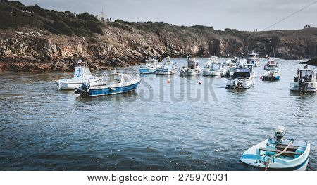 View Of The Marina Of Port La Meule On The Island Of Yeu