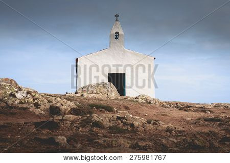Architectural Detail Of The Chapel Of La Meule On The Island Of Yeu In France