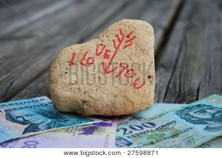 I love you for money