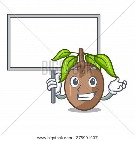 Bring Board Sapodilla Fruit On The Character Bowl