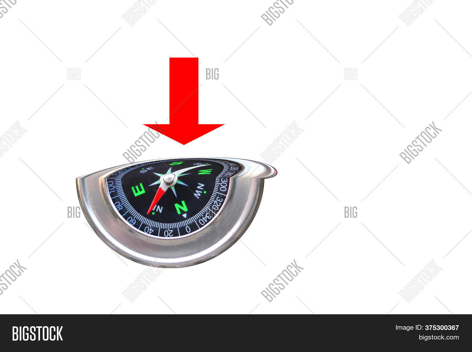 Round Compass Sign Round Compass On Image & Photo (Free Trial) | Bigstock