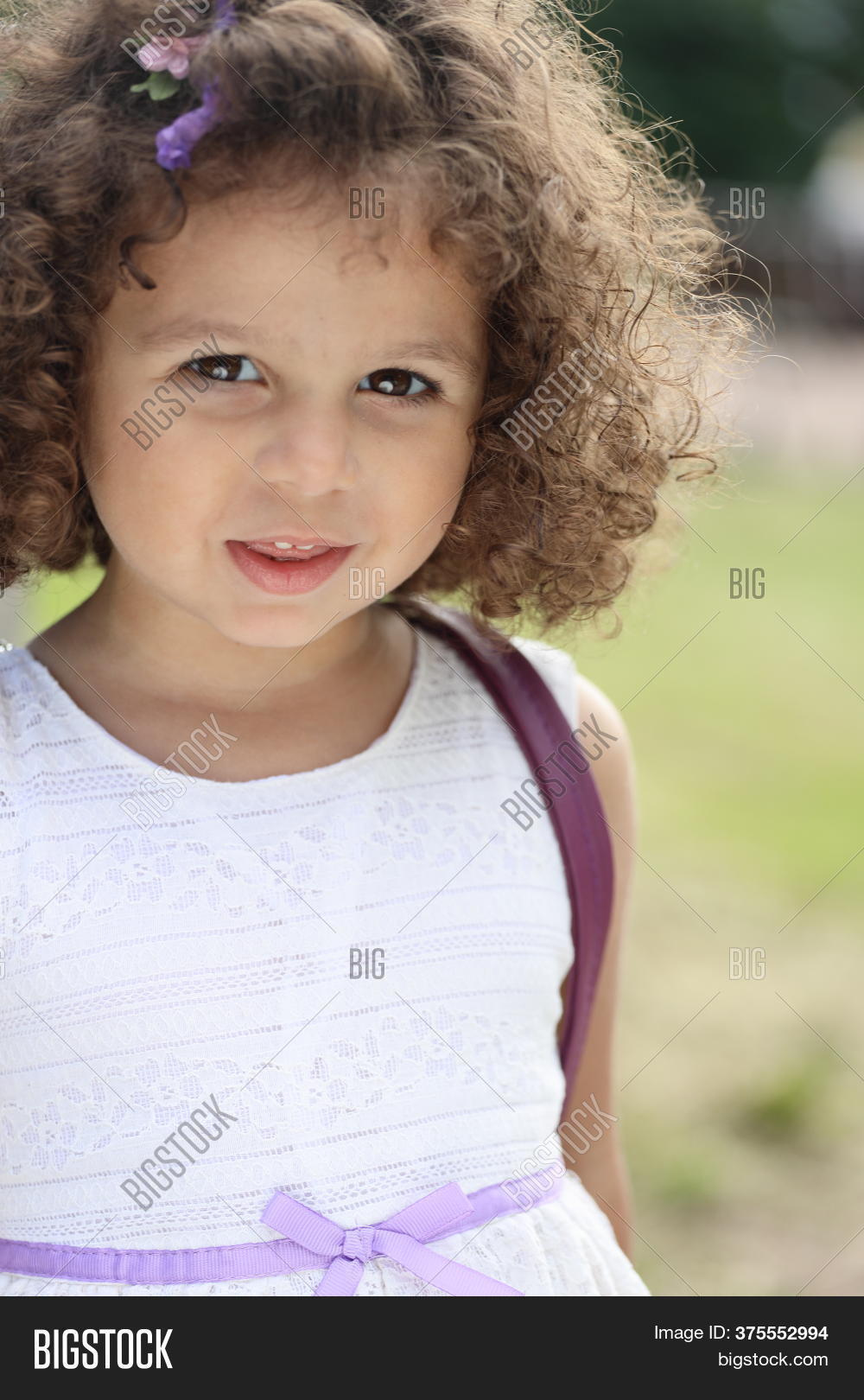 Little Girl Curly Hair Image & Photo (Free Trial) Bigstock