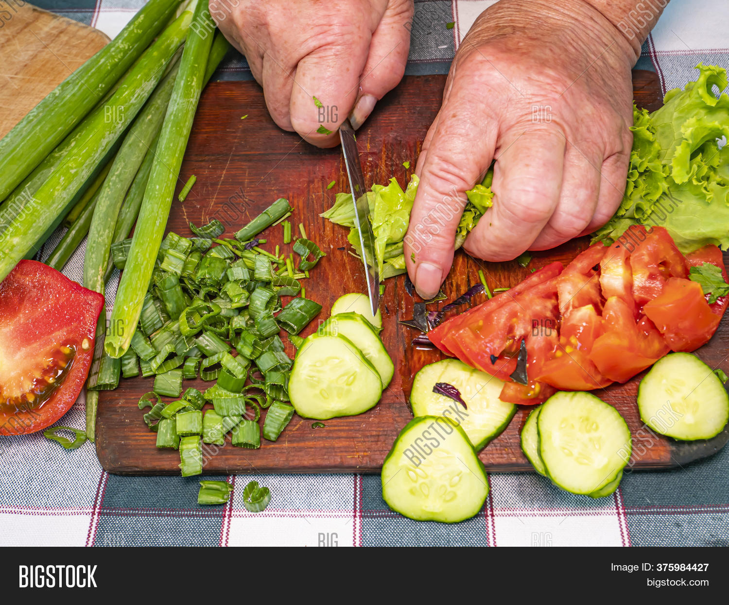 Slicing Green Lettuce Image & Photo (Free Trial) Bigstock