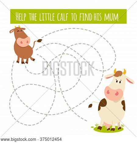 Matching Children Educational Game. Activity For Preschool