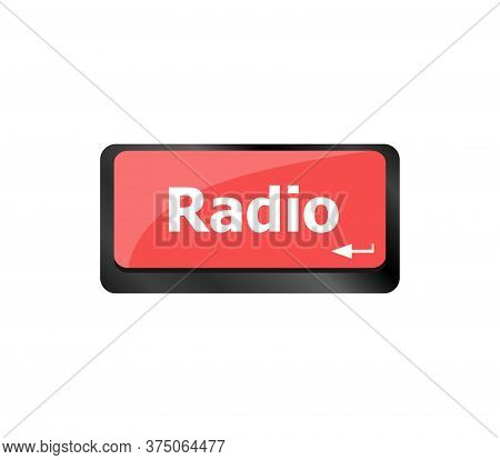 Radio Button On A Computer Keyboard Keys