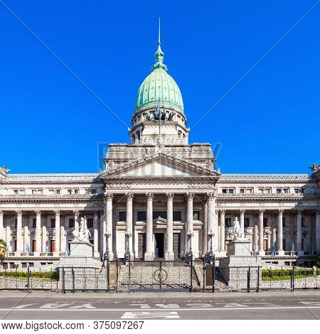 The Palace Of The Argentine National Congress Or Palacio Del Congreso Is A Seat Of The Argentine Nat