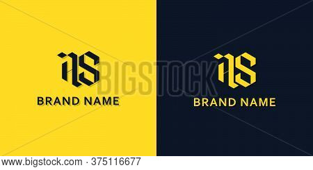 Minimalist Initial Letter As Logo. This Logo Incorporate With Modern Typeface In The Creative Way.it