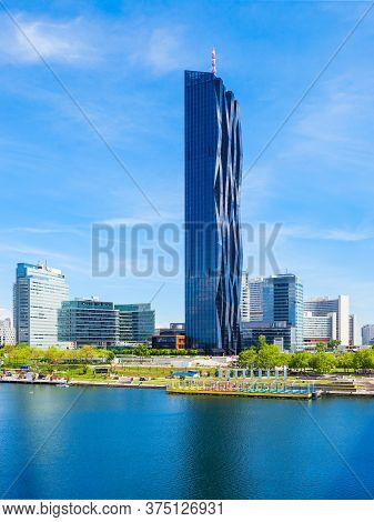 Danube City Or Donaustadt Is The District Of Vienna, Austria. Donaustadt Danube City Is A Modern Qua