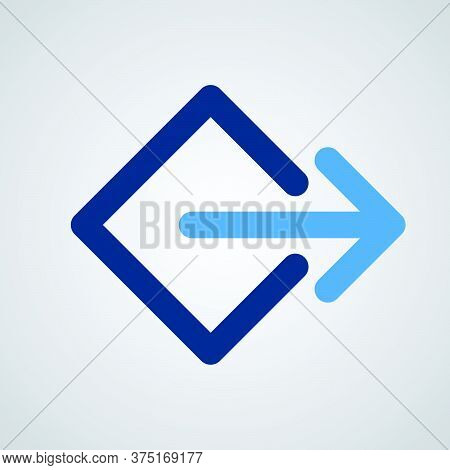 Arrow Icon For Navigation And Interface Background.