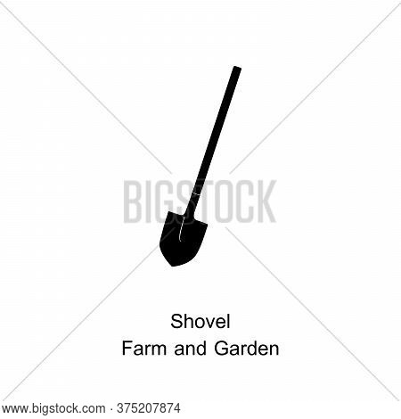 Shovel Icon Isolated On White Background From Summer Camp Collection. Shovel Icon Trendy And Modern 