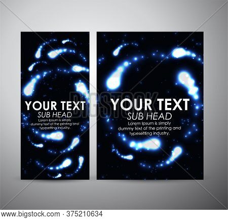 Abstract Digital Flare Frame. Abstract Futuristic Art Wallpaper. Vector Illustration.