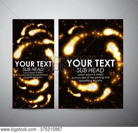 Abstract Digital Flare Frame. Abstract Futuristic Art Wallpaper. Vector Illustration.