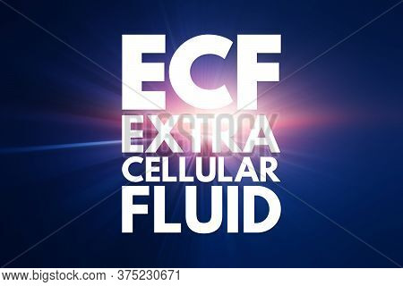 Ecf - Extracellular Fluid Acronym, Medical Concept Background