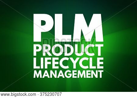 Plm - Product Lifecycle Management Acronym, Business Concept Background