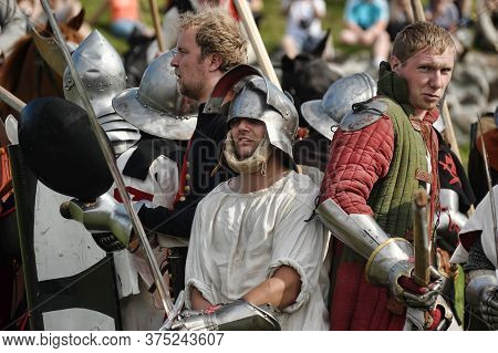 Priozersk, Russia - July 07, 2012: Knight Tournament 