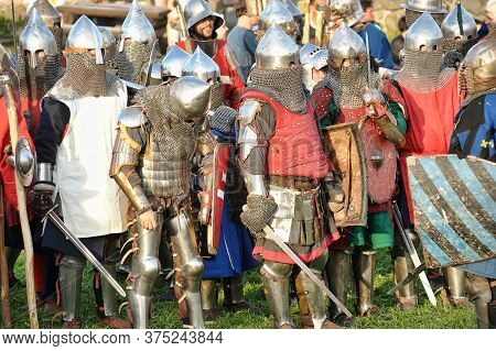 Priozersk, Russia - July 07, 2012: Knight Tournament 