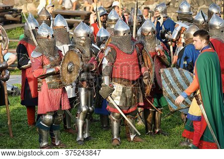 Priozersk, Russia - July 07, 2012: Knight Tournament 