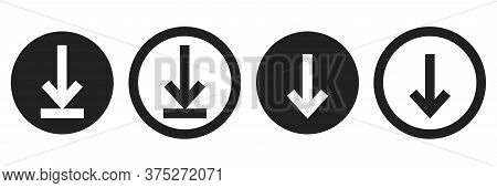 Download Icon Set. Upload Vector Isolated Collection.