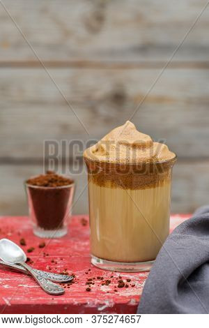 Trendy Iced Frothy Ultra Fluffy Dalgona Instant Coffee Drink