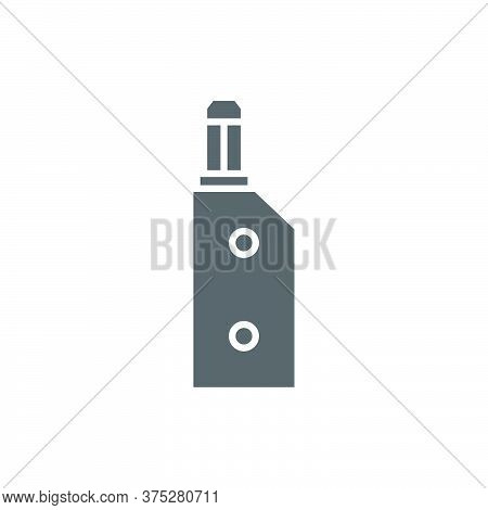 Vaporizer Electric Cigarette Vector Icon Symbol Isolated On White Background