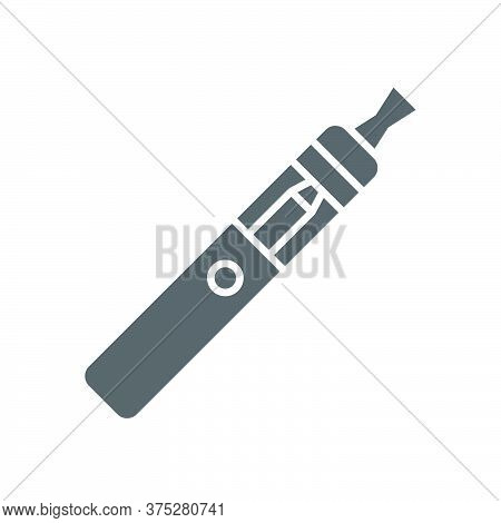 Vaporizer Electric Cigarette Vector Icon Symbol Isolated On White Background