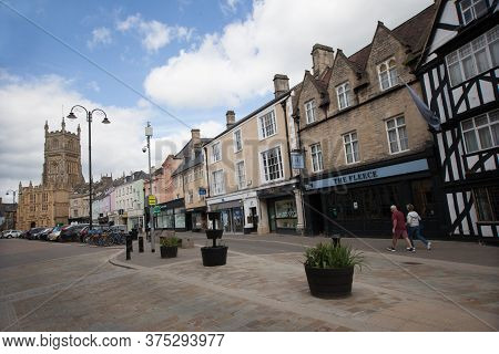 The Centre Of Town In Cirencester, Gloucestershire, Uk Taken 15th May 2020