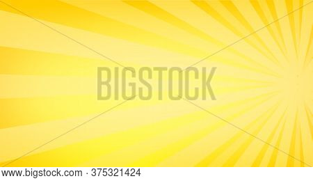 Pop Art Yellow Comics Book Cartoon Magazine Cover. Cartoon Funny Retro Pattern Strip Mock Up. Vector