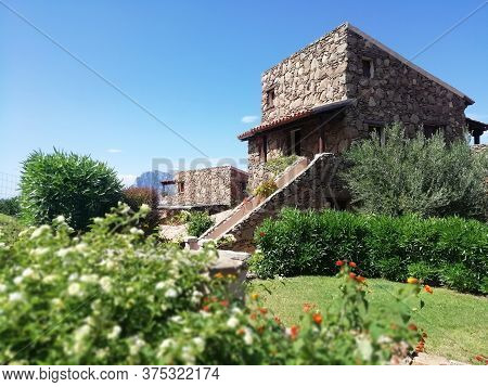 Italy Sardinia Ladscape Capo Coda Cavallo Bay Summer 2020